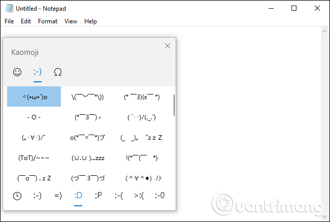 Cách sử dụng biểu tượng cảm xúc Kaomoji trên Windows 10