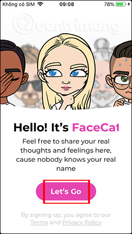 Cách dùng FaceCat trò chuyện riêng tư
