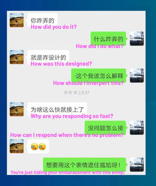 Một phần trong đoạn hội thoại giữa chatbot của Lý và bạn gái trên Weibo