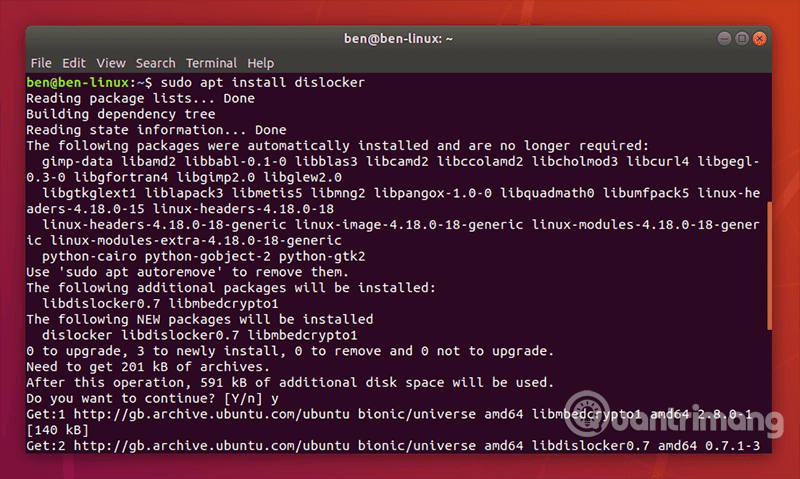 Cài đặt Dislocker