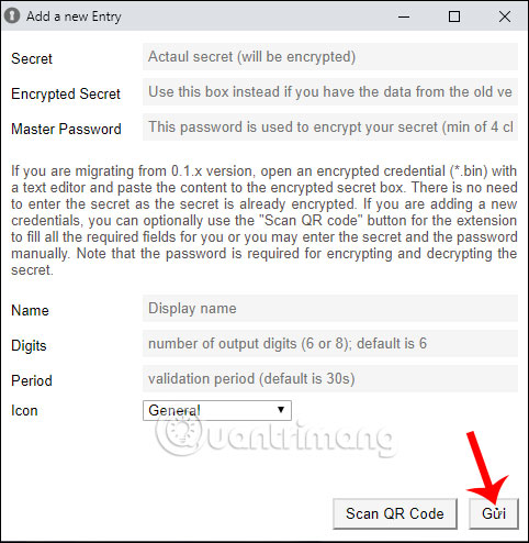 Nhập nội dung mã xác thực