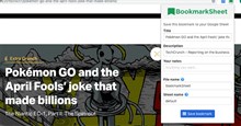 Cách lưu website Chrome vào Google Sheets