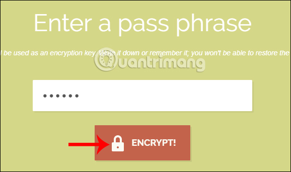 Nhập mật khẩu bảo mật file