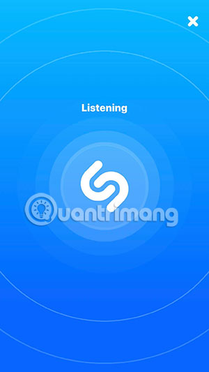 Để Shazam nghe bài nhạc muốn tìm