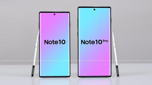 Note 10 sẽ có 2 phiên bản với kích thước khác nhau