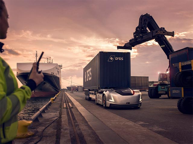 Volvo Vera sẽ vận chuyển hàng hóa đến và đi từ các bến cảng của DFDS