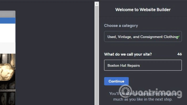 Chọn loại trang web