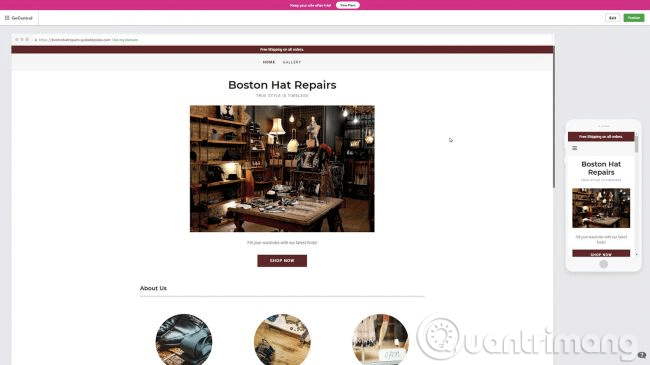 Xem trước trang web