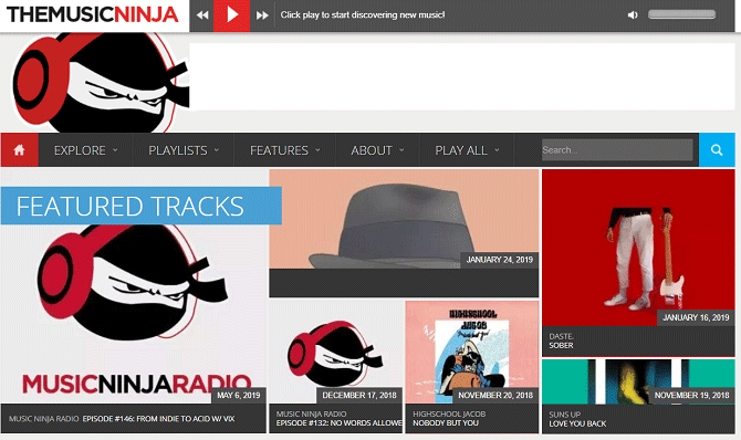 Trang web The Music Ninja