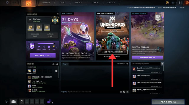 Add Dota Underlords 