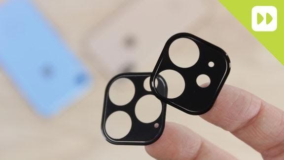 Kính cường lực bảo vệ cụm camera được chế tạo cho 2 chiếc iPhone 11 Max và iPhone 11
