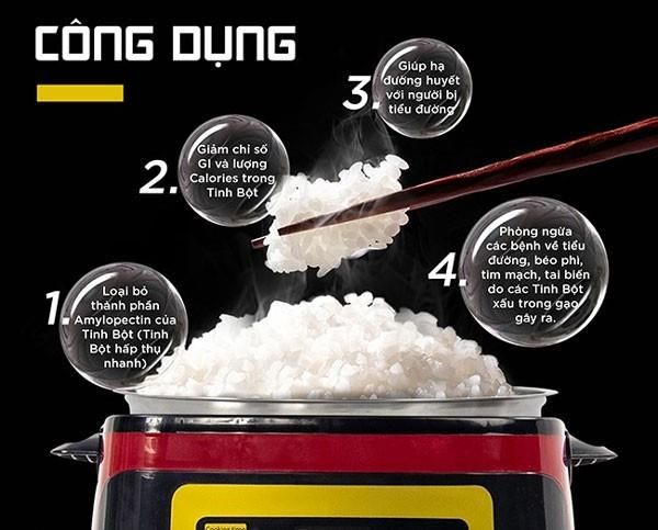 Công dụng của nồi cơm tách đường