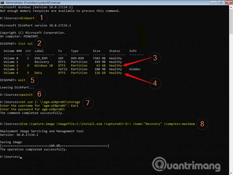 Các bước tạo image