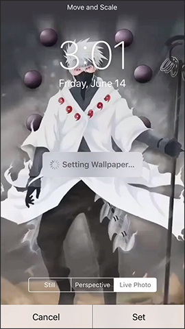 Wait for wallpaper settings