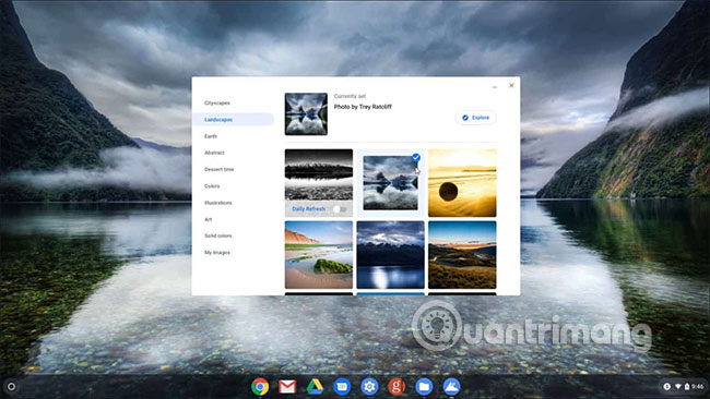 Thay đổi hình nền Chromebook của bạn để tạo ra một trải nghiệm mới và độc đáo. Tìm kiếm những hình ảnh đẹp và phù hợp với phong cách của bạn để trang trí màn hình của Chromebook của bạn. Điều này giúp cho tối ưu hóa trải nghiệm tương tác của bạn với Chromebook.