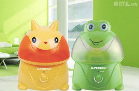 Ngoài hình ếch xanh, máy phun sương hình thú còn có nhiều kiểu dáng ngộ nghĩnh, đáng yêu.