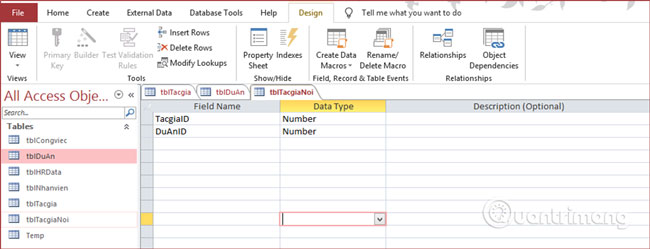 Add 2 ID fields of two tables to this join table