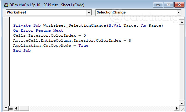 Cách tự động tô màu hàng, cột trong Excel - Ảnh minh hoạ 5