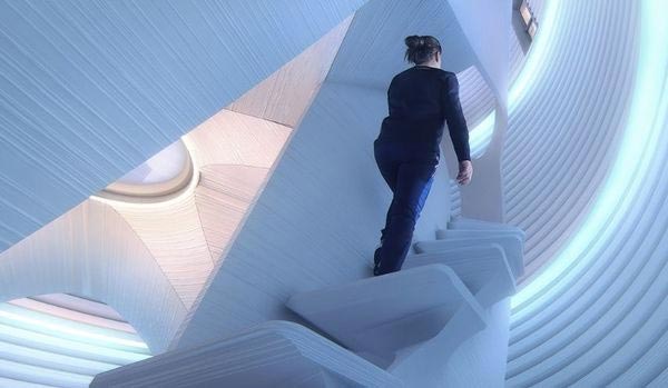 Hệ thống cầu thang cho phép di chuyển lên các khu vực một cách linh hoạt hơn