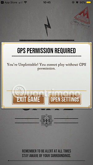 Cho phép Harry Potter Wizard Unite sử dụng vị trí khi bật ứng dụng