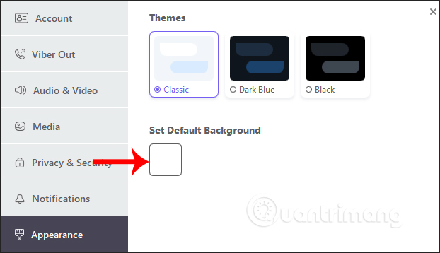 Thay hình nền Viber