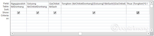 Biểu thức tính toán trong Access 2016 - Ảnh minh hoạ 5