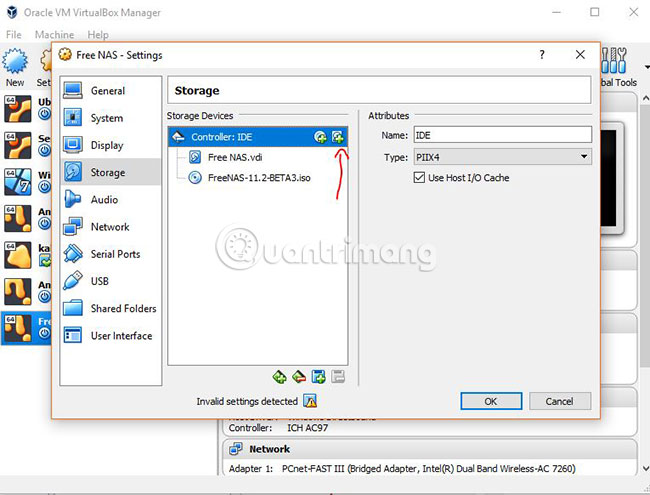 Nhấp vào tùy chọn Controller: IDE