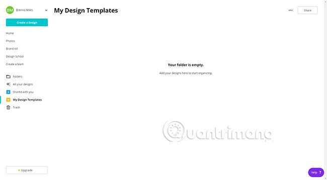 Chọn Create Folder