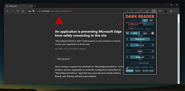 Dark mode trong Microsoft Edge đã được chỉnh sửa phù hợp hơn