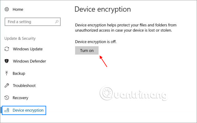 Windows Device Encryption
