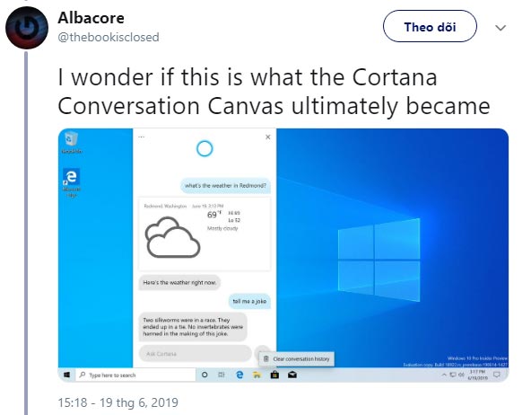 Cortana Conversation Canvas