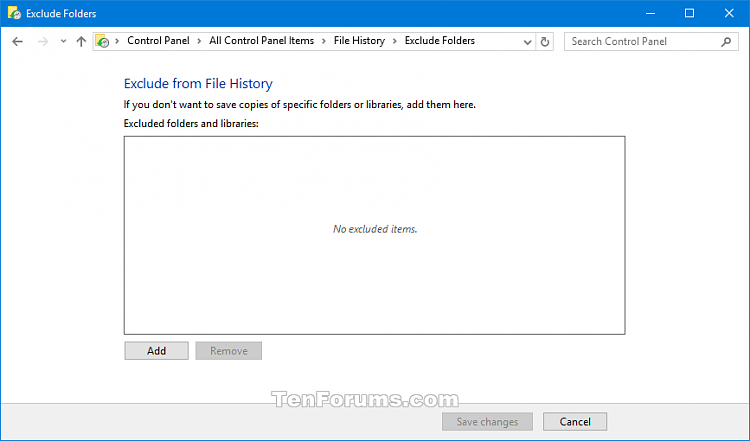 Cách bật hoặc tắt tính năng File History trong Windows 10