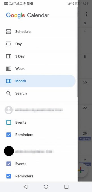 Ứng dụng Google Calendar
