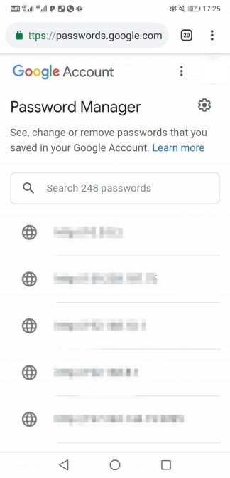 Quản lý mật khẩu Chrome