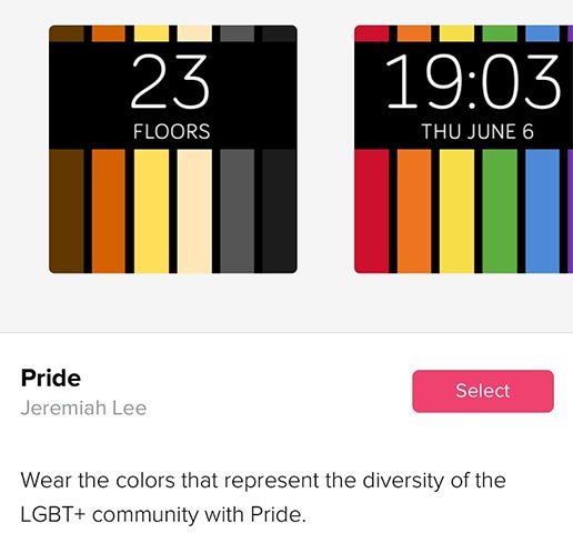 Bấm Select để download giao diện mặt đồng hồ mới