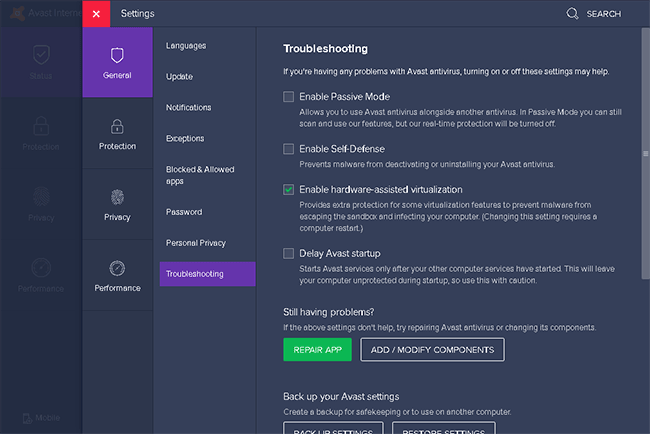Cài đặt Troubleshooting