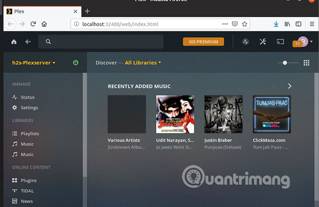 Dashboard mới với các file