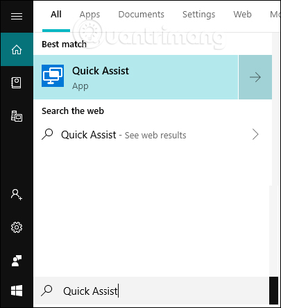 Tìm kiếm Quick Assist 