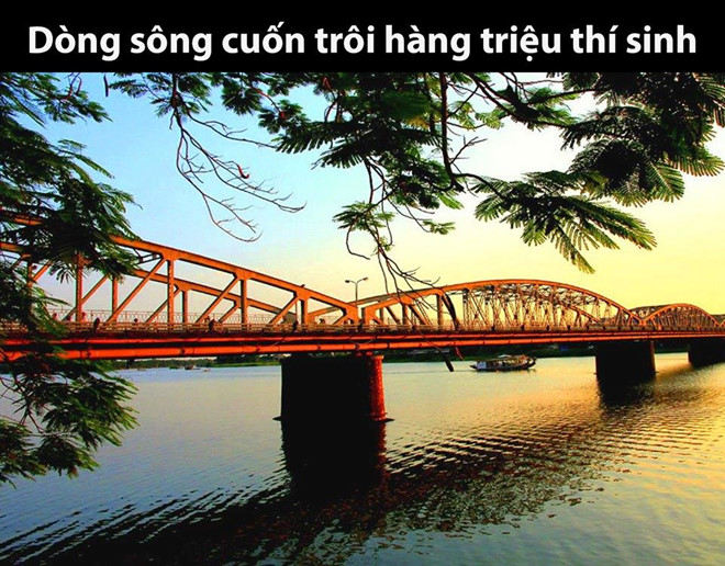 Dòng sông trong bài thi 