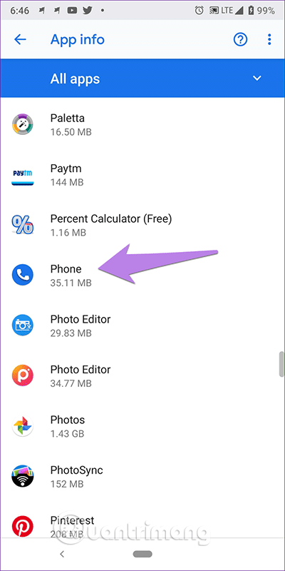 Chạm vào Phone