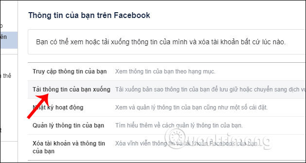 Tải thông tin của bạn