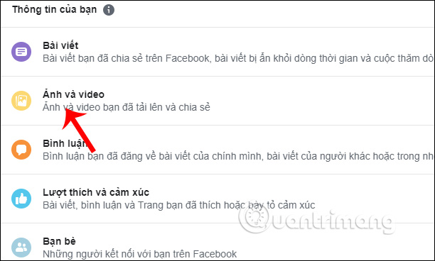 Chọn Ảnh và video