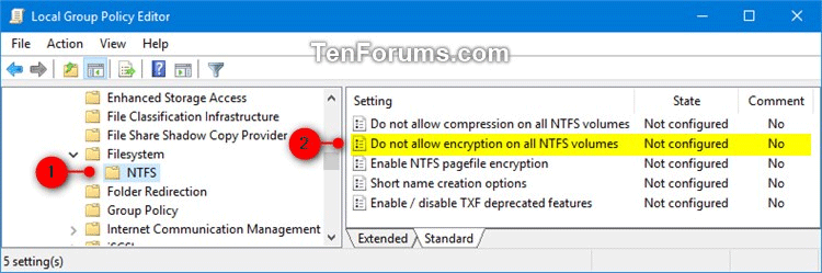 Cách bật hoặc tắt mã hóa file NTFS trong Windows