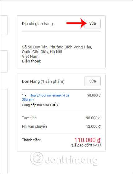 Kiểm tra lại đơn