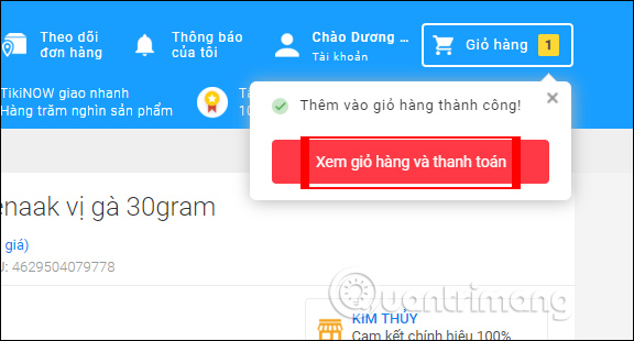 Xem giỏ hàng