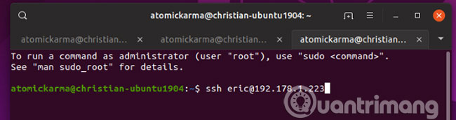 Terminal được gắn thẻ
