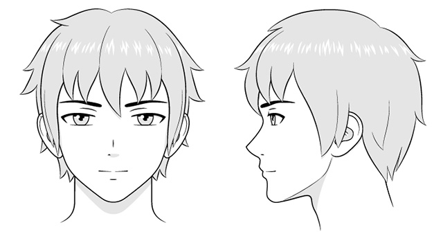Hướng dẫn vẽ đầu và khuôn mặt nhân vật Anime nam