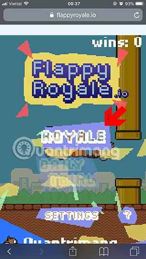 Đặt tên nhân vật trong Flappy Royale