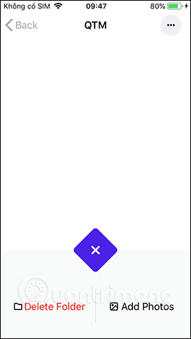 Thêm ảnh vào thư mục