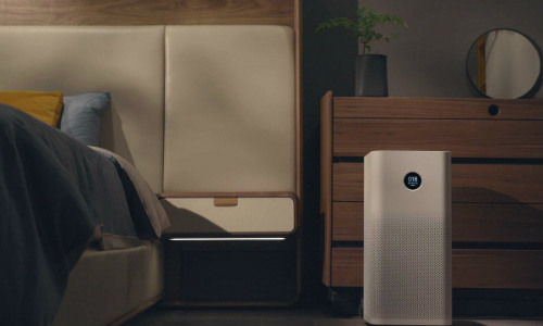Máy lọc không khí Xiaomi Mi Air Purifier 2S điều chỉnh độ sáng tự động, không làm ảnh hưởng tới giấc ngủ.